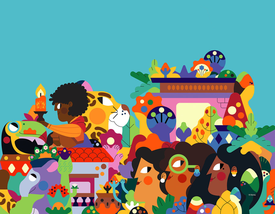 Komar NEU | Keilrahmenbild - Encanto Colours of Columbia - Größe 30 x 40 cm