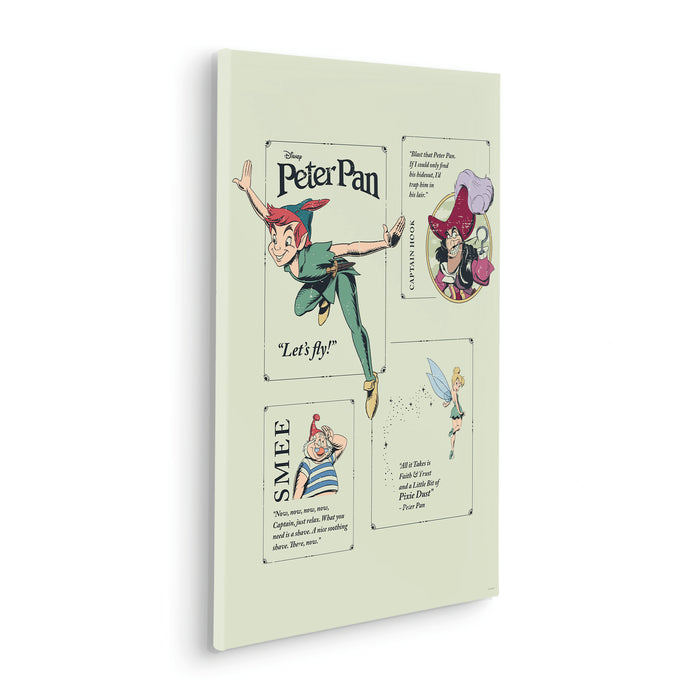 Keilrahmenbild | Peter Pan Let´s Fly! | 40 x 60 cm