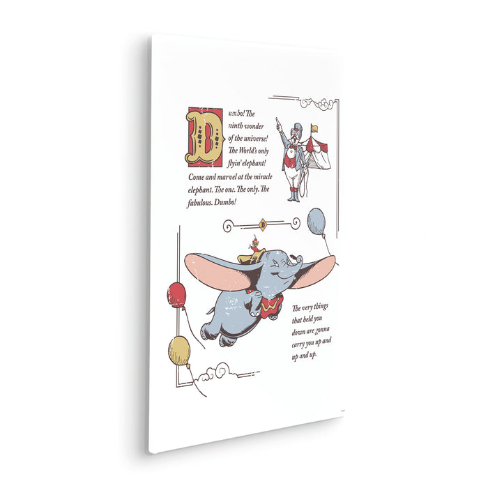 Keilrahmenbild | Dumbo the Flying Elephant | 40 x 60 cm