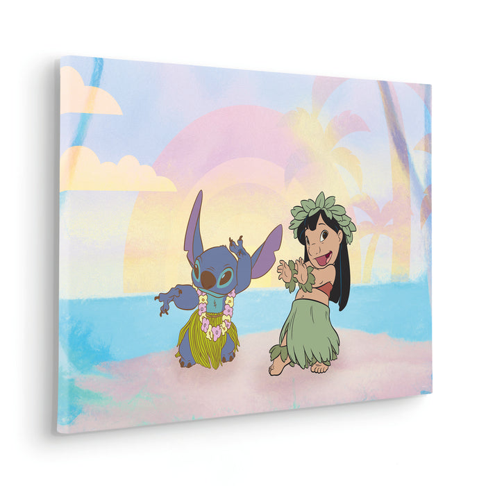Keilrahmenbild | Lilo and Stitch Dancing | 60 x 40 cm
