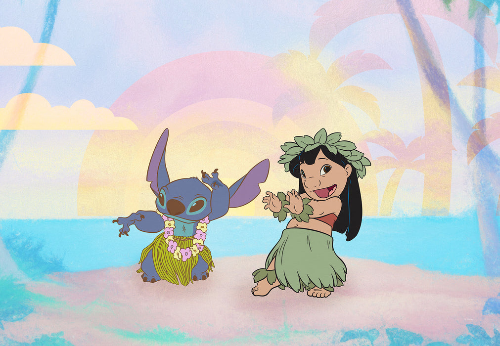 Keilrahmenbild | Lilo and Stitch Dancing | 60 x 40 cm