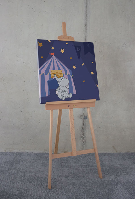 Keilrahmenbild | Starry Night with Dumbo | 60 x 60 cm