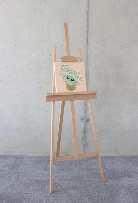 Komar NEU | Keilrahmenbild - The Mandalorian Little Grogu Adorable - Größe 30 x 30 cm