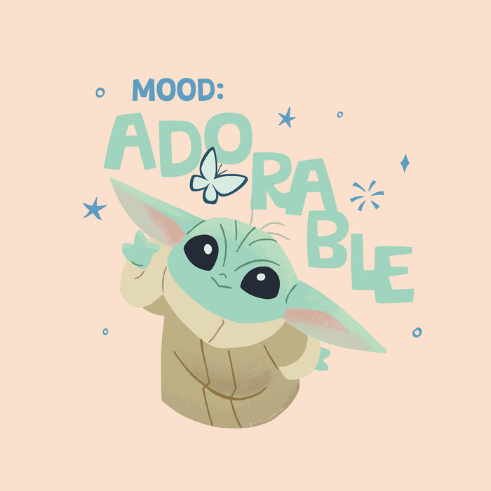 Keilrahmenbild | The Mandalorian Little Grogu Adorable | 30 x 30 cm