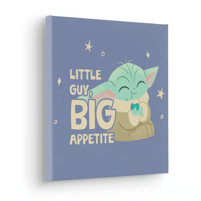 Keilrahmenbild | The Mandalorian Little Grogu Appetite | 30 x 30 cm
