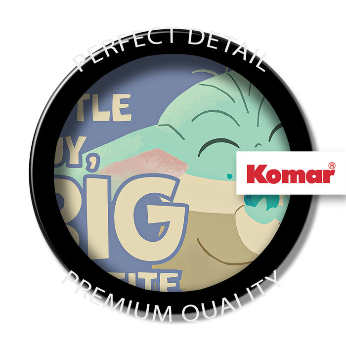 Komar NEU | Keilrahmenbild - The Mandalorian Little Grogu Appetite - Größe 30 x 30 cm