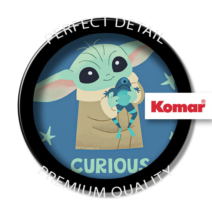 Keilrahmenbild | The Mandalorian Little Grogu Curious | 30 x 30 cm