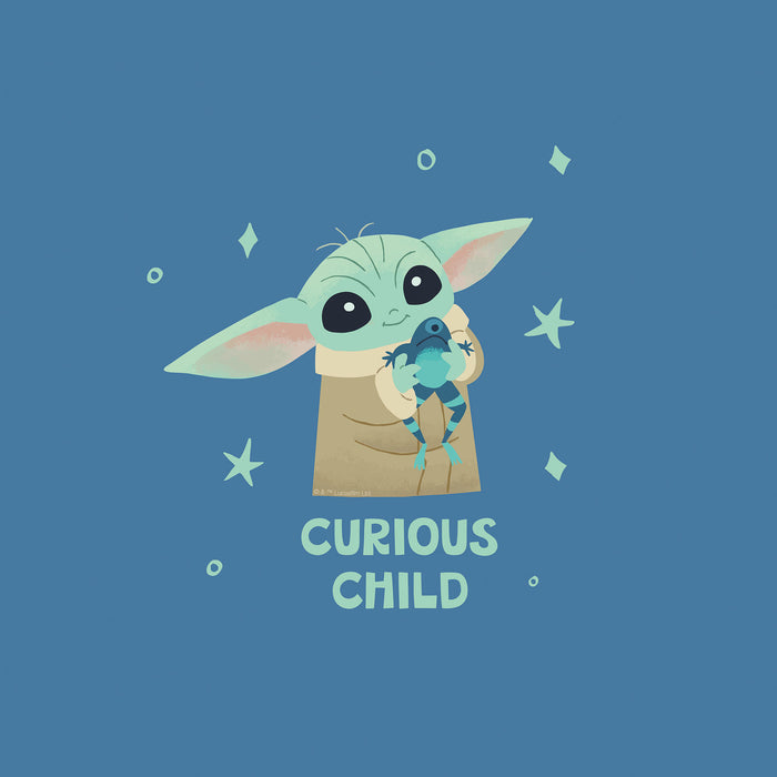 Keilrahmenbild | The Mandalorian Little Grogu Curious | 30 x 30 cm