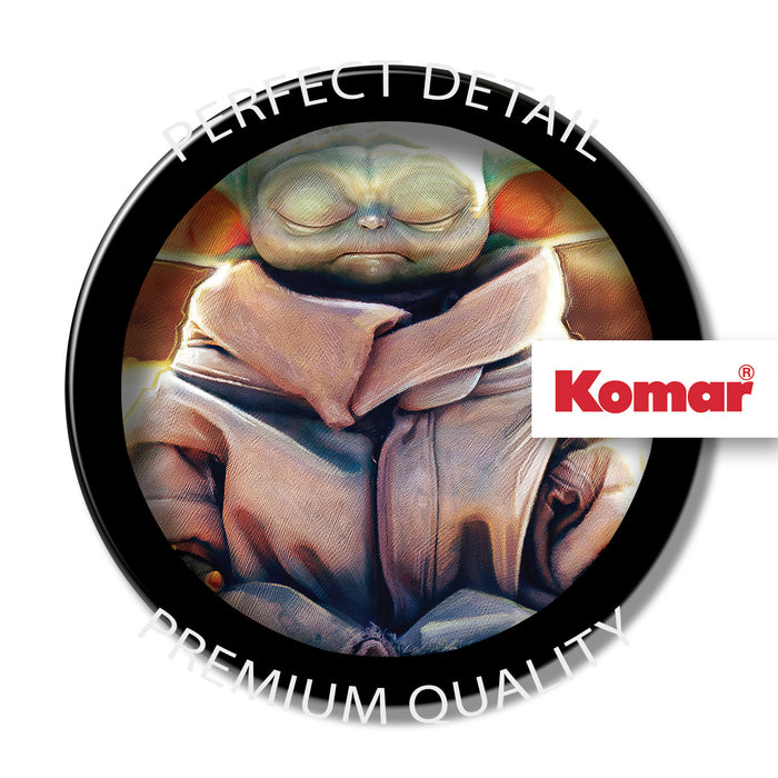 Komar NEU | Keilrahmenbild - The Mandalorian Grogu Meditation King - Größe 40 x 30 cm