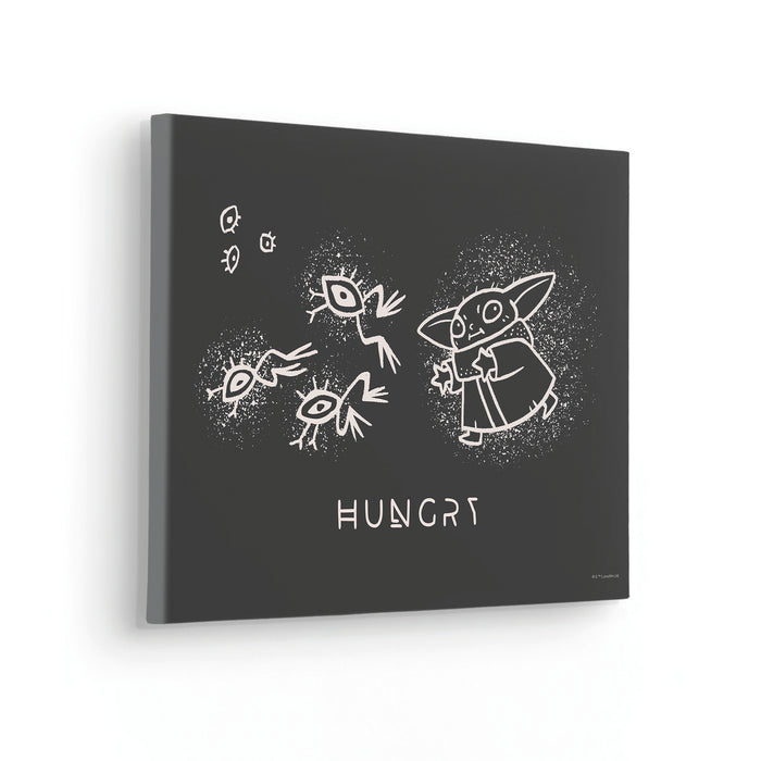 Komar NEU | Keilrahmenbild - The Mandalorian Grogu Snackin' - Größe 40 x 30 cm