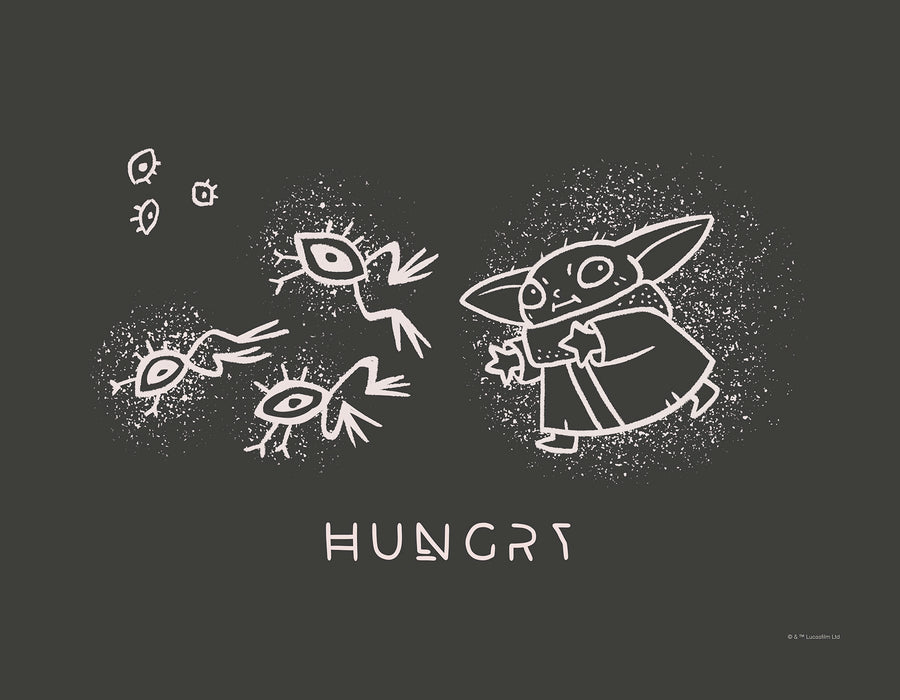 Komar NEU | Keilrahmenbild - The Mandalorian Grogu Snackin' - Größe 40 x 30 cm