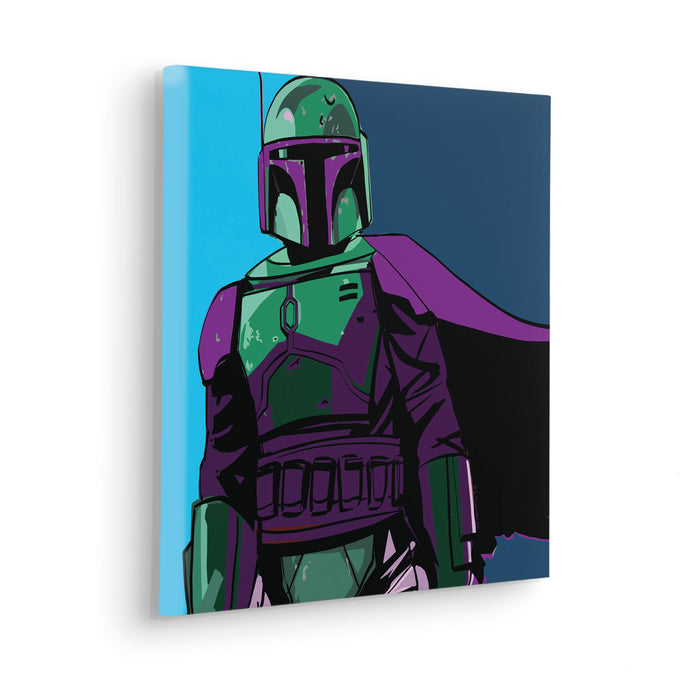 Keilrahmenbild | Star Wars Cyberart by Boba Fett | 40 x 40 cm