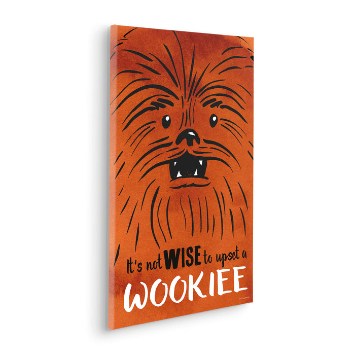 Keilrahmenbild | Star Wars Don´t Upset Wookiee | 40 x 60 cm