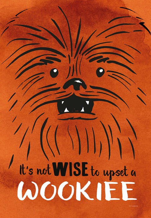 Keilrahmenbild | Star Wars Don´t Upset Wookiee | 40 x 60 cm