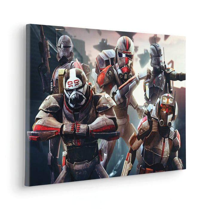 Keilrahmenbild | Star Wars Bad Batch Ready to Fight | 60 x 40 cm