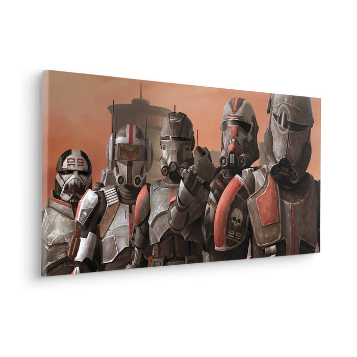 Keilrahmenbild | Star Wars Bad Batch Squad | 90 x 40 cm