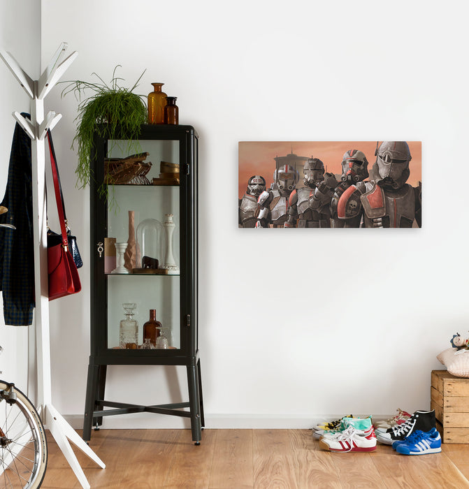 Komar NEU | Keilrahmenbild - Star Wars Bad Batch Squad - Größe 90 x 40 cm