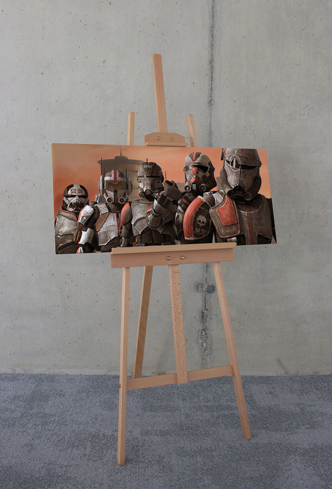 Keilrahmenbild | Star Wars Bad Batch Squad | 90 x 40 cm