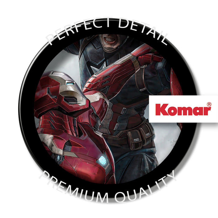 Keilrahmenbild | Captain America vs. Iron Man | 30 x 30 cm