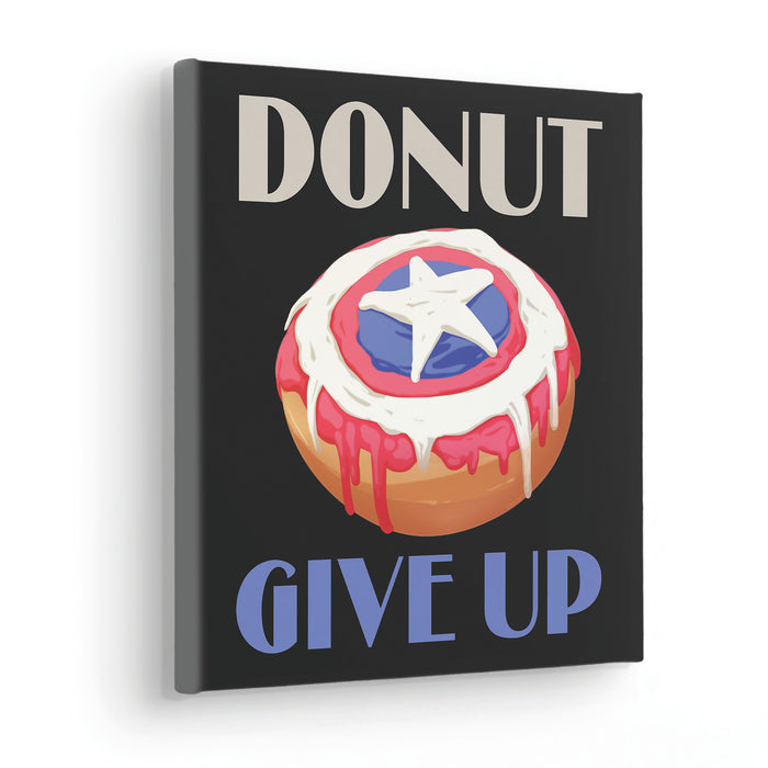 Keilrahmenbild | Donut give up | 30 x 30 cm