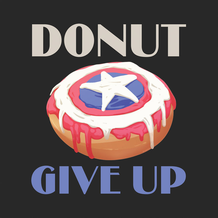 Keilrahmenbild | Donut give up | 30 x 30 cm