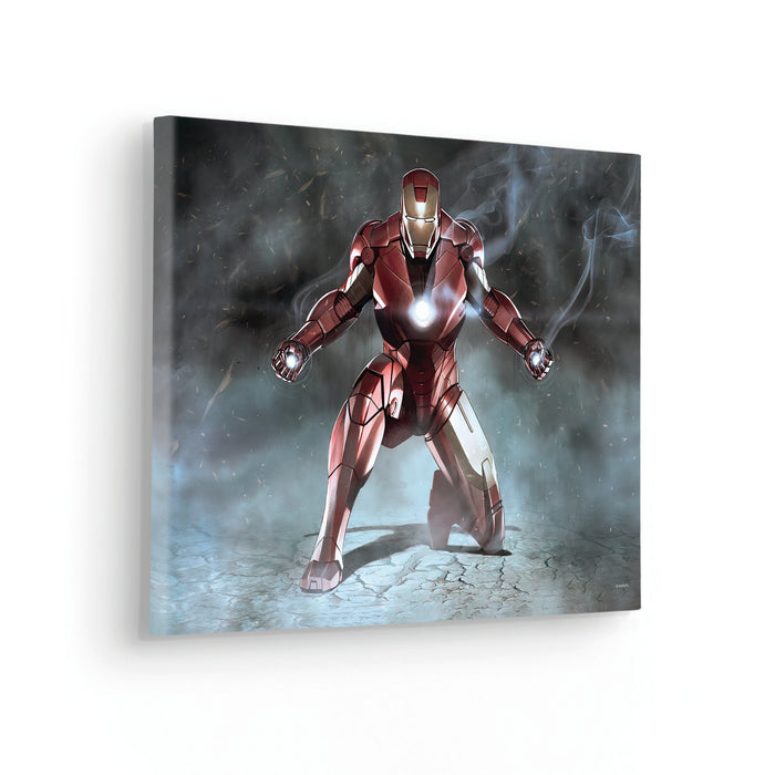 Komar NEU | Keilrahmenbild - Iron Man Charging - Größe 40 x 30 cm