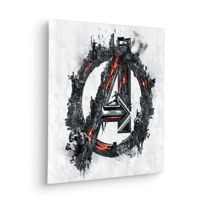 Keilrahmenbild | Avengers Big A Logo | 40 x 40 cm
