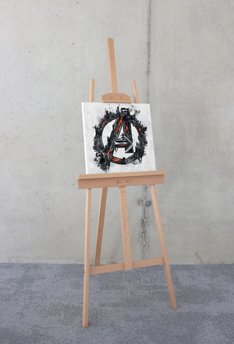 Komar NEU | Keilrahmenbild - Avengers Big A Logo - Größe 40 x 40 cm