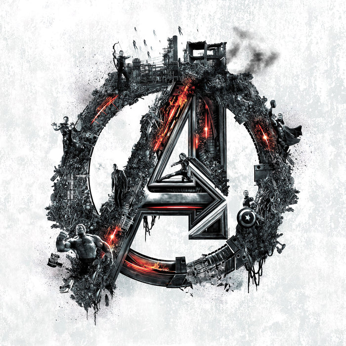 Komar NEU | Keilrahmenbild - Avengers Big A Logo - Größe 40 x 40 cm