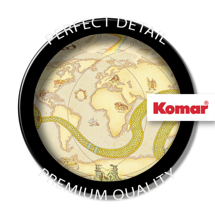 Komar NEU | Keilrahmenbild - Marvel World Map - Größe 40 x 40 cm