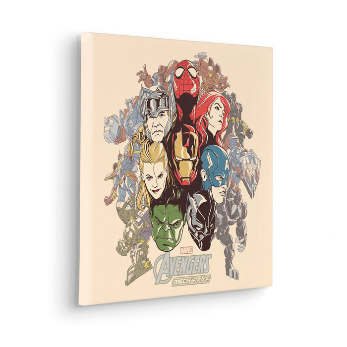 Keilrahmenbild | Avengers Strike Back | 40 x 40 cm