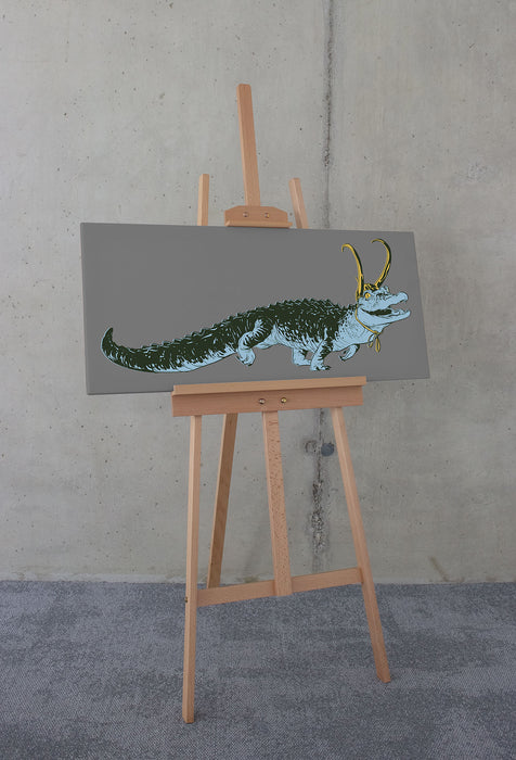 Keilrahmenbild | Loki Alligator Variance | 90 x 40 cm