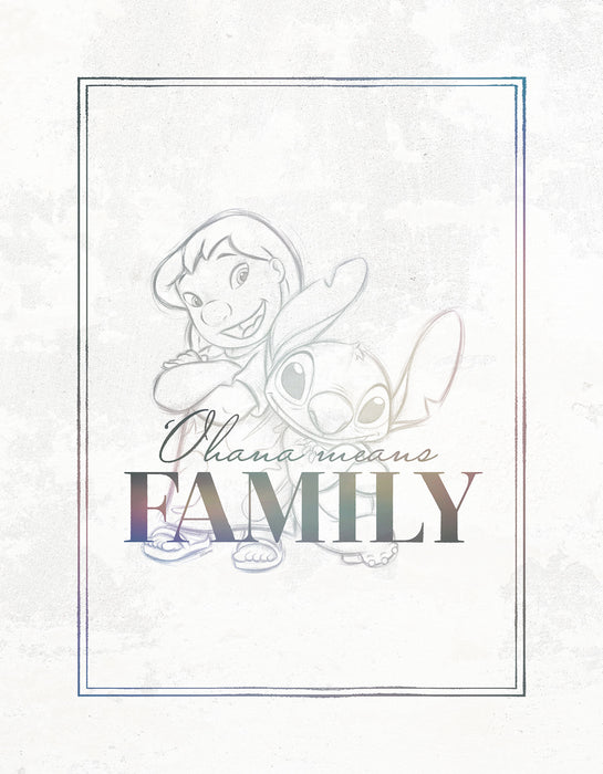 Keilrahmenbild | Lilo & Stitch Family Goals | 30 x 40 cm