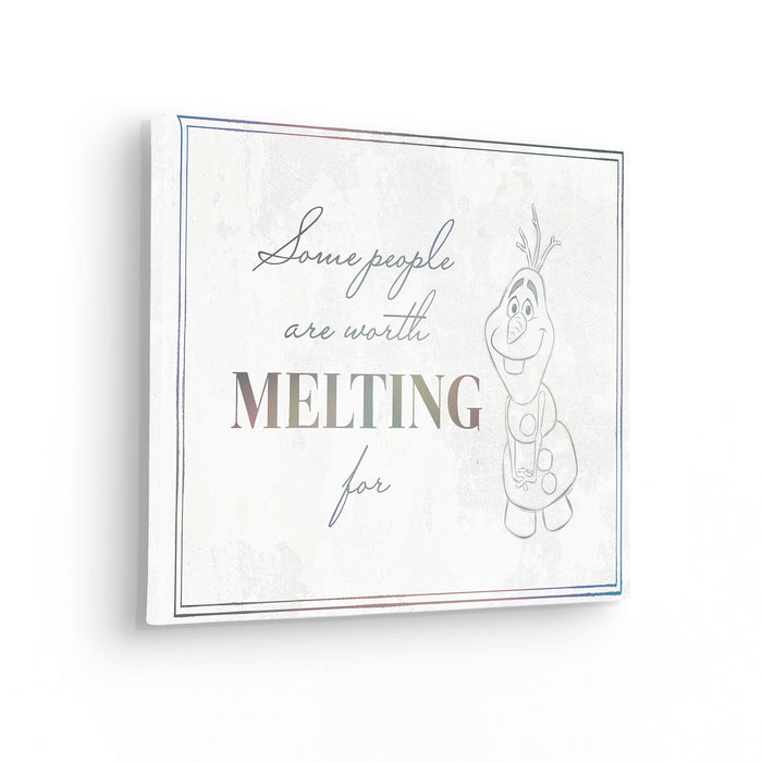 Komar NEU | Keilrahmenbild - Frozen Olaf Stay Here - Größe 30 x 40 cm