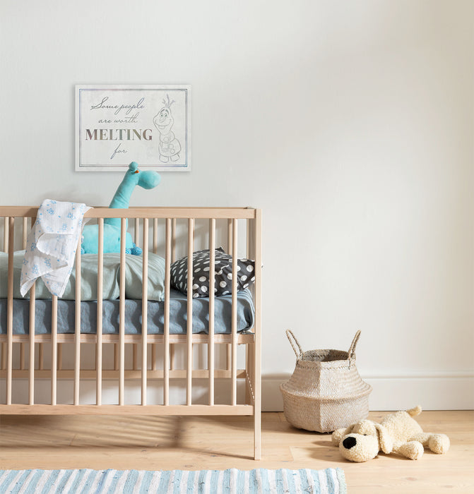 Komar NEU | Keilrahmenbild - Frozen Olaf Stay Here - Größe 30 x 40 cm