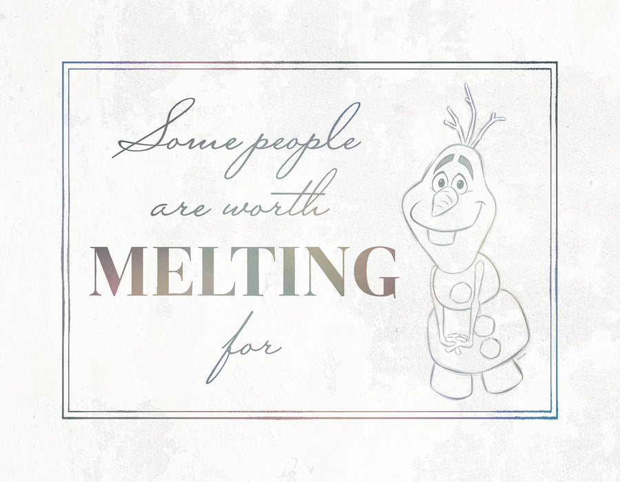 Komar NEU | Keilrahmenbild - Frozen Olaf Stay Here - Größe 30 x 40 cm