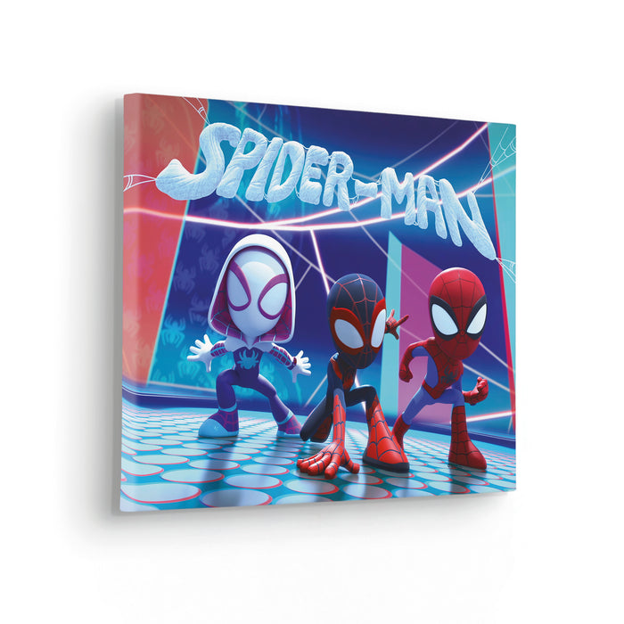 Komar NEU | Keilrahmenbild - Spidey and His Amazing Friends Glowy Spideys