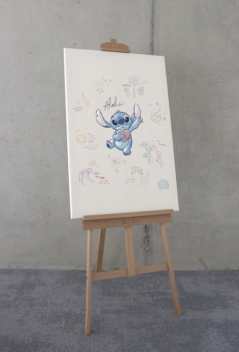 Komar NEU | Komar Keilrahmenbild - Disney Lilo and Stitch In the Sun - Größe: 60 x 90 cm