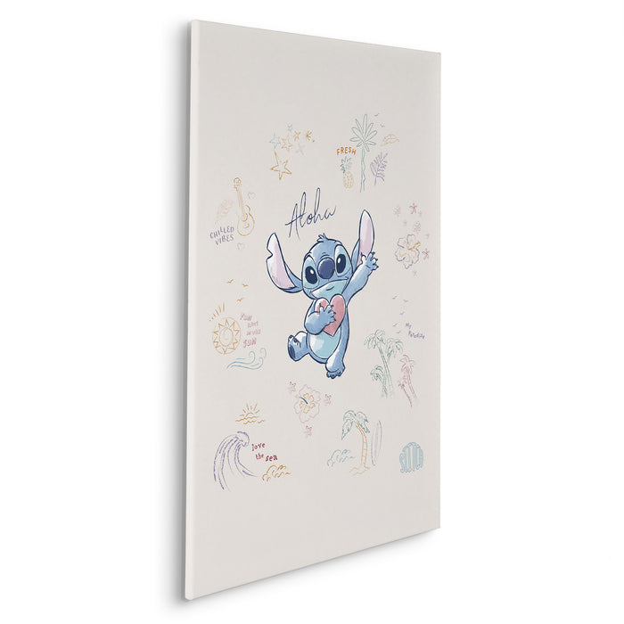 Komar NEU | Komar Keilrahmenbild - Disney Lilo and Stitch In the Sun - Größe: 60 x 90 cm