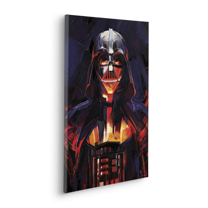 Keilrahmenbild | Star Wars Darth Vader Flaming | : 40 x 60 cm
