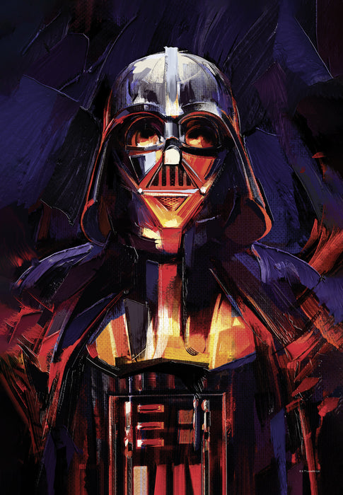 Komar NEU | Komar Keilrahmenbild - Star Wars Darth Vader Flaming - Größe: 40 x 60 cm