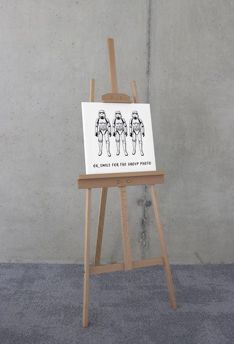 Keilrahmenbild | Star Wars Stormtrooper Group Photo | : 40 x 40 cm