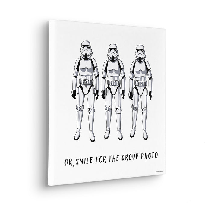 Keilrahmenbild | Star Wars Stormtrooper Group Photo | : 40 x 40 cm