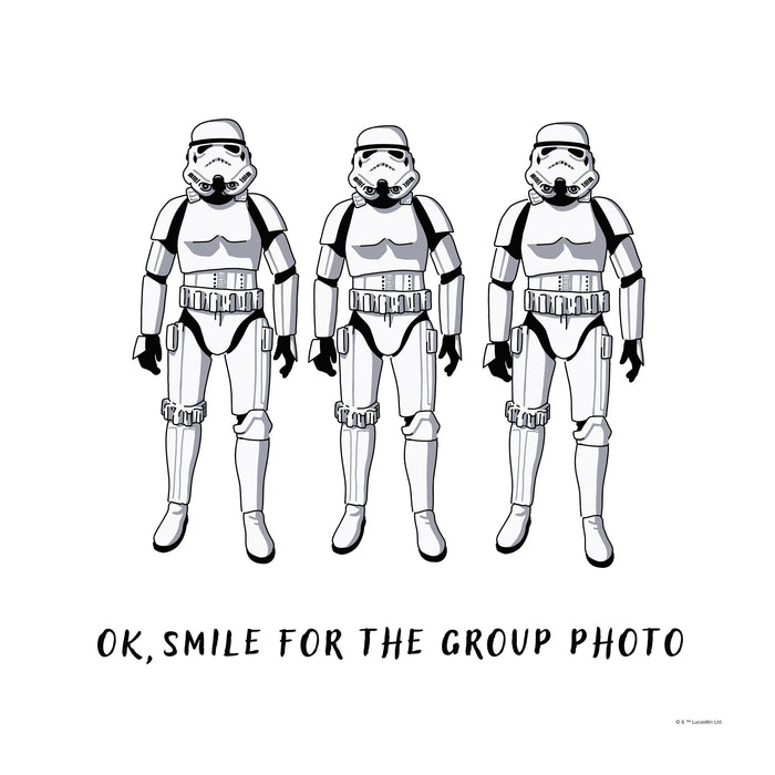 Komar NEU | Komar Keilrahmenbild - Star Wars Stormtrooper Group Photo - Größe: 40 x 40 cm