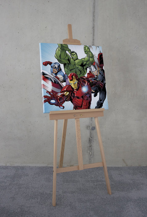 Komar NEU | Komar Keilrahmenbild - Marvel Avengers Teampower - Größe: 60 x 60 cm