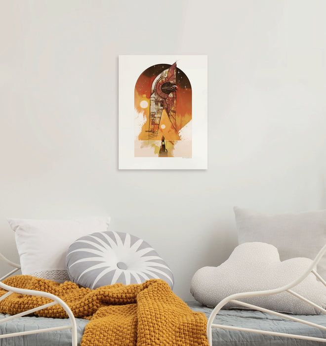 Komar NEU | Komar Keilrahmenbild - Star Wars Boba Fett Starship - Größe: 30 x 40 cm