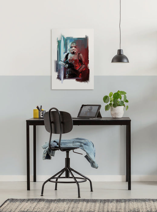 Komar NEU | Komar Keilrahmenbild - Star Wars Stormtrooper Painting - Größe: 40 x 60 cm