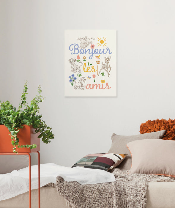 Keilrahmenbild | Disney Classics Bonjour | : 30 x 40 cm