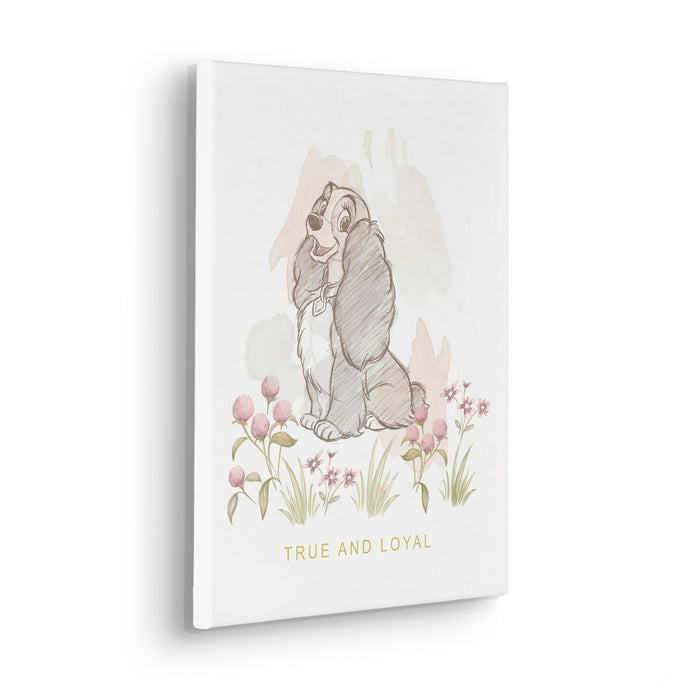 Komar NEU | Komar Keilrahmenbild - Disney Lady and the Tramp True and Loyal - Größe: 30 x 40 cm