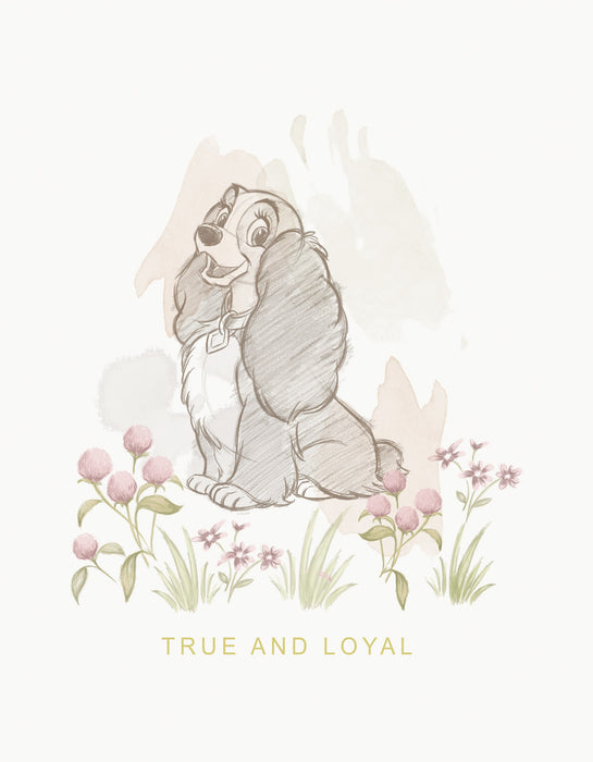 Komar NEU | Komar Keilrahmenbild - Disney Lady and the Tramp True and Loyal - Größe: 30 x 40 cm